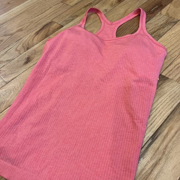 Lululemon Size 10 Ebb To Street Tank Top Ribbed Pink Women’s Full Length - Picture 2 of 6